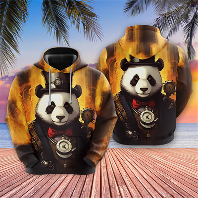 Vintage jenots Grafiski sporta krekli Steampunk Hasky Hoodies Vīriešiem Apģērbi Žirafe Dzīvnieks Treniņtērps Hip Hop Pet Hoody Y2k Topi