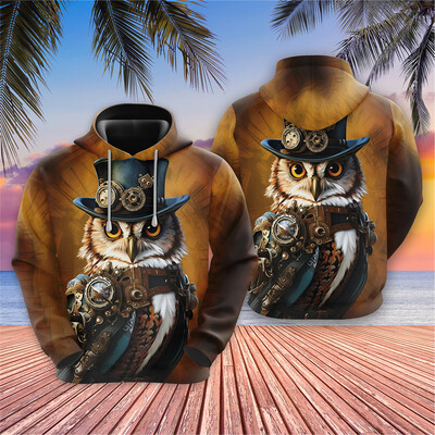 Vintage jenots Grafiski sporta krekli Steampunk Hasky Hoodies Vīriešiem Apģērbi Žirafe Dzīvnieks Treniņtērps Hip Hop Pet Hoody Y2k Topi