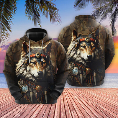 Vintage jenots Grafiski sporta krekli Steampunk Hasky Hoodies Vīriešiem Apģērbi Žirafe Dzīvnieks Treniņtērps Hip Hop Pet Hoody Y2k Topi