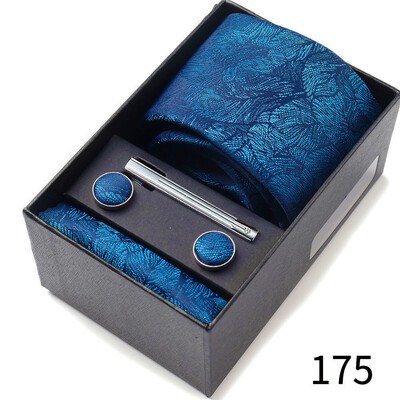 Meeste lipsude kinkekarp kaelasidemetega Taskurätikud Mansetinööbid Lipsuklambrid 6-osalised komplektid Grupiäri Pulmafestival Ametlikud lipsud