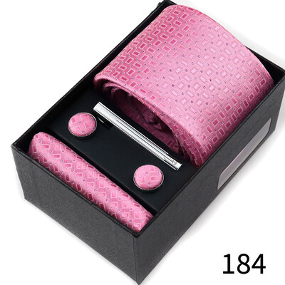 Meeste lipsude kinkekarp kaelasidemetega Taskurätikud Mansetinööbid Lipsuklambrid 6-osalised komplektid Grupiäri Pulmafestival Ametlikud lipsud