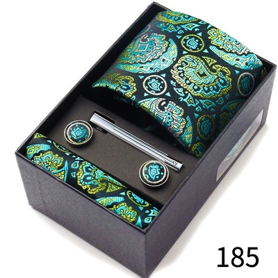 Meeste lipsude kinkekarp kaelasidemetega Taskurätikud Mansetinööbid Lipsuklambrid 6-osalised komplektid Grupiäri Pulmafestival Ametlikud lipsud