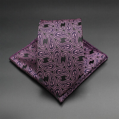 7 CM žakarda kaklasaite Paisley ziedu vīriešu kaklasaite Augstākās kvalitātes zila zaļa biznesa kaklasaites kabatas kvadrātveida komplekts, klasisks vīriešu dāvana