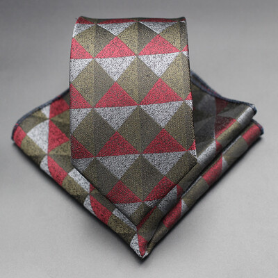 7 CM žakarda kaklasaite Paisley ziedu vīriešu kaklasaite Augstākās kvalitātes zila zaļa biznesa kaklasaites kabatas kvadrātveida komplekts, klasisks vīriešu dāvana