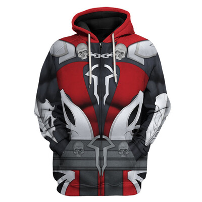 Hra MK Mortal Kombat Graphic Zip Mikina Pánske Oblečenie 3D Tlač Novinky Mikiny a svetre Harajuku y2k Mikiny s kapucňou