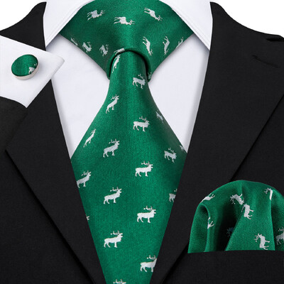 Fashion Cock Πράσινη Ανδρική Γραβάτα 100% Μεταξωτές Γραβάτες Barry.wang Σχεδιαστής Γραβάτα LS-5206 Δώρο Γάμος Επιχείρηση για άνδρες