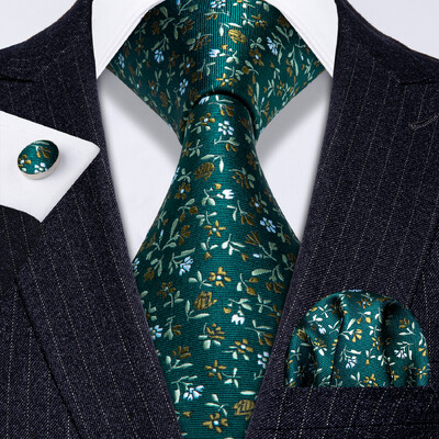 Fashion Cock Πράσινη Ανδρική Γραβάτα 100% Μεταξωτές Γραβάτες Barry.wang Σχεδιαστής Γραβάτα LS-5206 Δώρο Γάμος Επιχείρηση για άνδρες