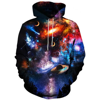 Abstract Smog Graphic Hoodie Men Clothing 3D Traffiti Neon Printed New in Hoodies Women Harajuku Fashion Y2k Pullover Sweatshirt