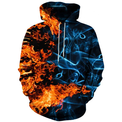 Abstract Smog Graphic Hoodie Ανδρικά ρούχα τρισδιάστατα Traffiti Neon τυπωμένα καινούργια σε γυναικεία φούτερ πουλόβερ Harajuku Fashion Y2k
