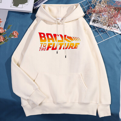 Tagasi tulevikku Filmi Logo Meeste Naiste Pusa Fliisist pulloverid Kapuuts Harajuku Lahtised kapuutsid Sügisfliisist paaririided