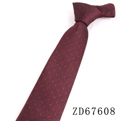 NOU 8 cm lățime cravată pentru bărbat cravată jacquard flori de lux cravată de afaceri costum cravată cravată roșu închis pentru petrecere de nuntă cadou bărbați