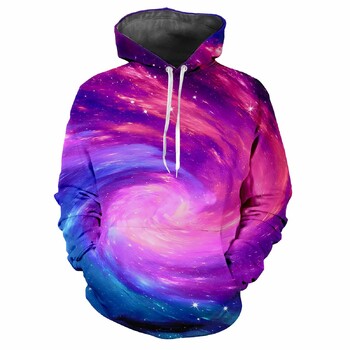 Space 3D Science Fiction Harajuku Printed Street Fashion Adventure Персонализирано мъжко дамско меко модно улично хип-хоп суичър