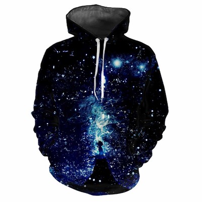 Space 3D Science Fiction Harajuku Printed Street Adventure Προσωποποιημένη Ανδρική Γυναικεία Απαλή Μόδα Street Hip Hop Hoodie