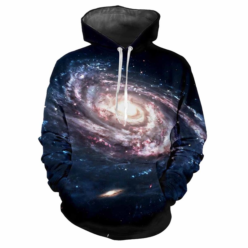 Space 3D Science Fiction Harajuku Printed Street Adventure Προσωποποιημένη Ανδρική Γυναικεία Απαλή Μόδα Street Hip Hop Hoodie