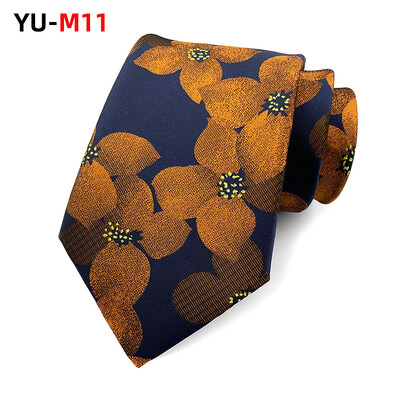 Cravată din poliester Cravată de lux pentru bărbați 8cm Albastru bleumarin Verde Cravate negre Gravatas pentru bărbați Cravate subțiri florale Cămăși de nuntă Cravată