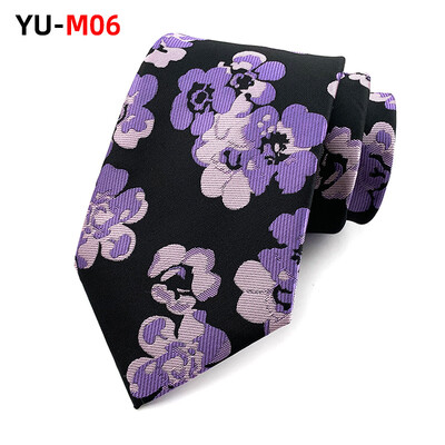Cravată din poliester Cravată de lux pentru bărbați 8cm Albastru bleumarin Verde Cravate negre Gravatas pentru bărbați Cravate subțiri florale Cămăși de nuntă Cravată