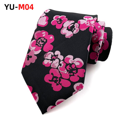 Cravată din poliester Cravată de lux pentru bărbați 8cm Albastru bleumarin Verde Cravate negre Gravatas pentru bărbați Cravate subțiri florale Cămăși de nuntă Cravată