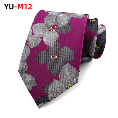 Cravată din poliester Cravată de lux pentru bărbați 8cm Albastru bleumarin Verde Cravate negre Gravatas pentru bărbați Cravate subțiri florale Cămăși de nuntă Cravată