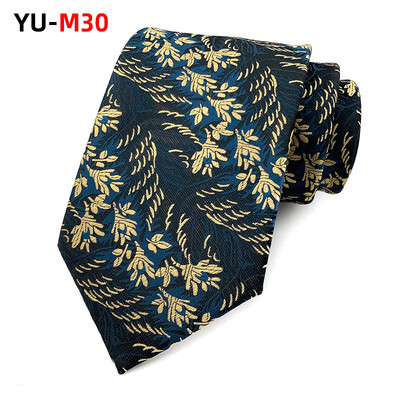 Cravată din poliester Cravată de lux pentru bărbați 8cm Albastru bleumarin Verde Cravate negre Gravatas pentru bărbați Cravate subțiri florale Cămăși de nuntă Cravată