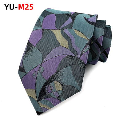 Cravată din poliester Cravată de lux pentru bărbați 8cm Albastru bleumarin Verde Cravate negre Gravatas pentru bărbați Cravate subțiri florale Cămăși de nuntă Cravată
