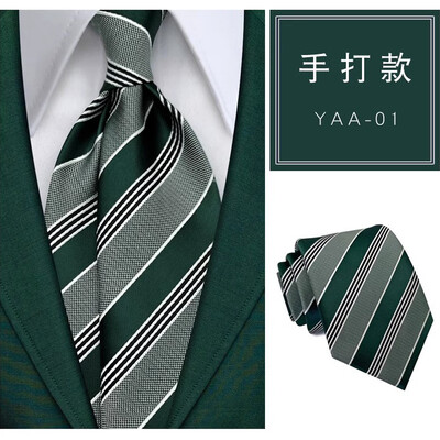 Luksuslik 8 cm meeste lips, roheline lilleliste triipudega täpiline lips mehele peigmehele žakaarkootud kaelalips äripulmapeoks