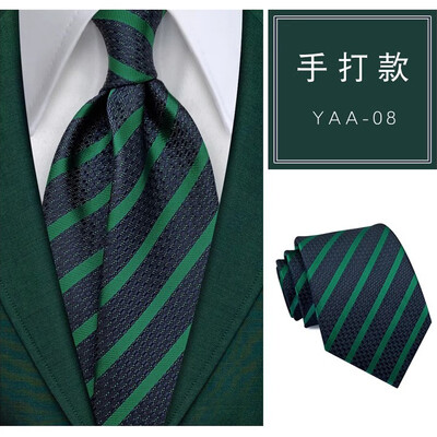 Luksuslik 8 cm meeste lips, roheline lilleliste triipudega täpiline lips mehele peigmehele žakaarkootud kaelalips äripulmapeoks