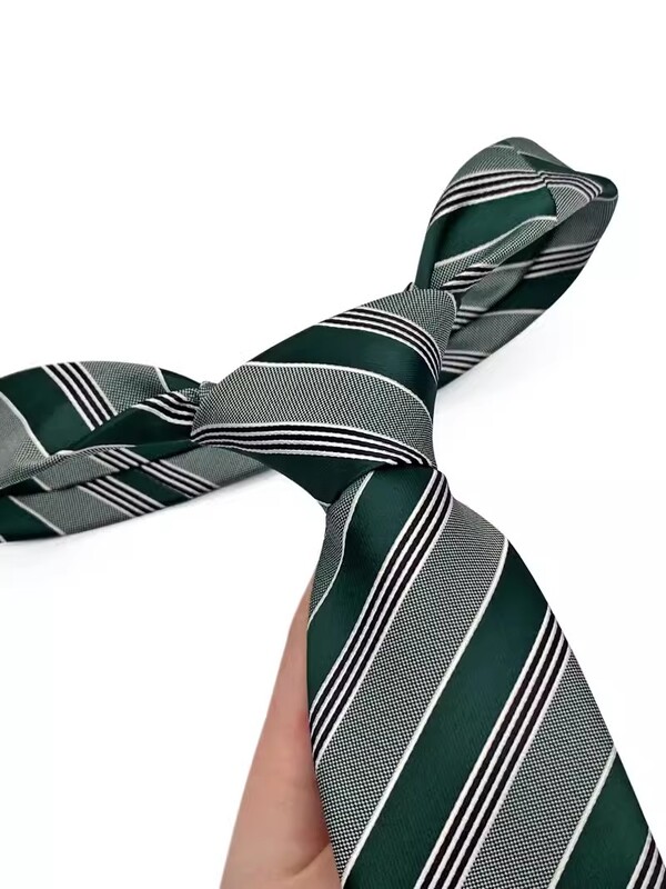 Luksuslik 8 cm meeste lips, roheline lilleliste triipudega täpiline lips mehele peigmehele žakaarkootud kaelalips äripulmapeoks