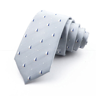 Új vékony 6,5 cm nyakkendő Férfi divatos poliészter nyakkendő piros zöld kormánylapát horgony ing Kiegészítők Irodai Cravat esküvői ajándék