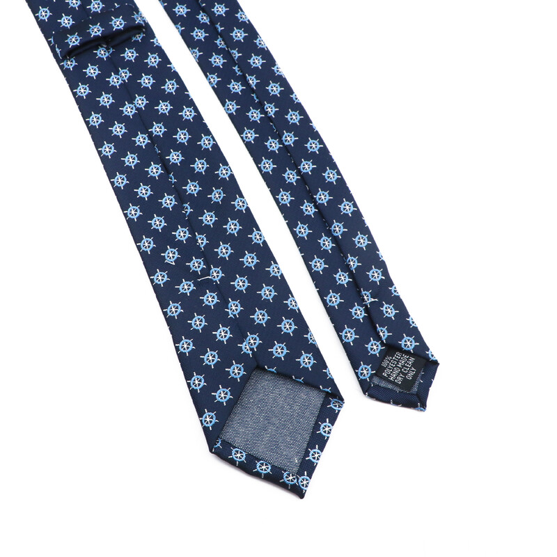 Új vékony 6,5 cm nyakkendő Férfi divatos poliészter nyakkendő piros zöld kormánylapát horgony ing Kiegészítők Irodai Cravat esküvői ajándék