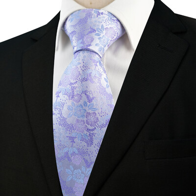 EASTEPIC 8 cm Nauja madinga violetinė gėlėta kaklaraištis Vyriški laisvalaikio drabužiai Elegantiškas aksesuaras Kokybiški kaklo drabužiai Vestuvių vakarėlis, gėlių lapas