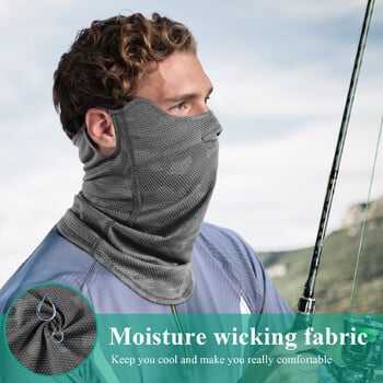 Ear Hook Face Mask Cycling Αντιηλιακή προστασία που απορροφά τον ιδρώτα Αναπνεύσιμο κάλυμμα προσώπου για Αξεσουάρ ποδηλάτου αθλητικής ιππασίας Άνδρες γυναίκες