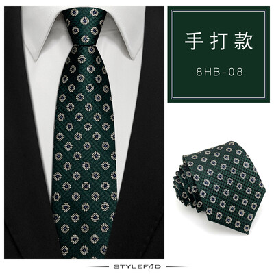 VEEKTIE prekės ženklo žali vintažiniai kaklaraiščiai Vyriški korėjietiško stiliaus gėlėti dryžuoti Paisley Vestuviniai kasdieniai mados šeimininkų marškiniai kostiumai