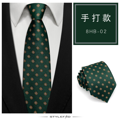 VEEKTIE prekės ženklo žali vintažiniai kaklaraiščiai Vyriški korėjietiško stiliaus gėlėti dryžuoti Paisley Vestuviniai kasdieniai mados šeimininkų marškiniai kostiumai