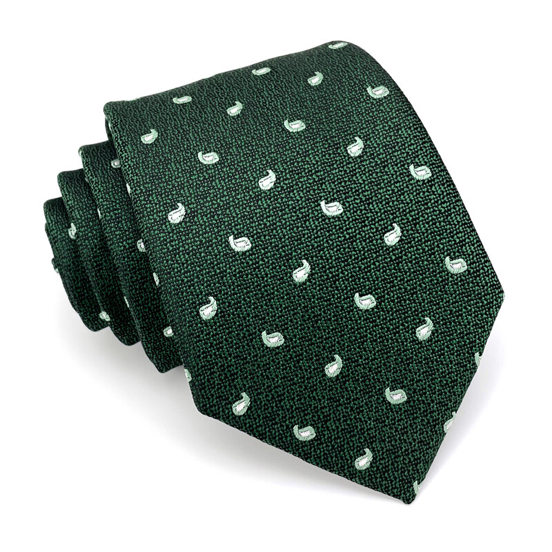 VEEKTIE prekės ženklo žali vintažiniai kaklaraiščiai Vyriški korėjietiško stiliaus gėlėti dryžuoti Paisley Vestuviniai kasdieniai mados šeimininkų marškiniai kostiumai