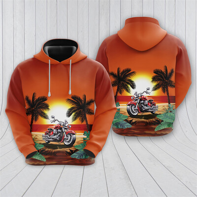 Μοτοσικλέτα Club γραφικά φούτερ Motorbike Racing 3D print Hoodies για ανδρικά ρούχα Casual Χαβάης πουλόβερ ομάδας με κουκούλα