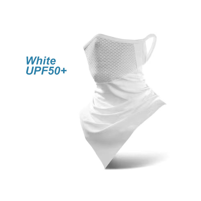 Ausų kabanti kaukė ledo šilko jojimo trikampė galvos skara dviračių įranga veido dengianti kaukė kvėpuojanti lauko sportui nailoninė šauni kaukė