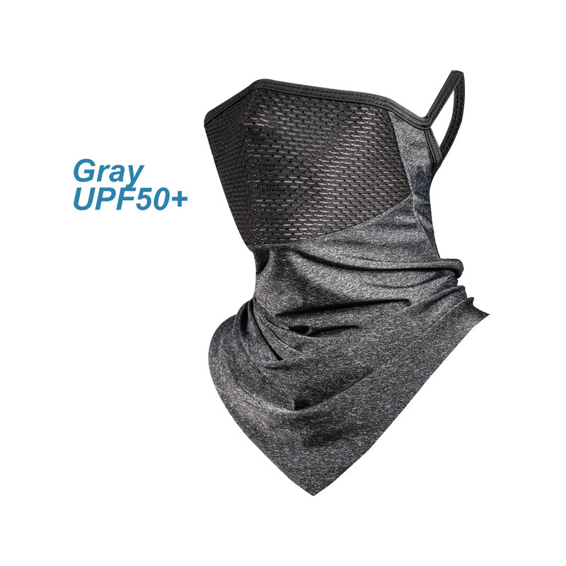 Ausų kabanti kaukė ledo šilko jojimo trikampė galvos skara dviračių įranga veido dengianti kaukė kvėpuojanti lauko sportui nailoninė šauni kaukė