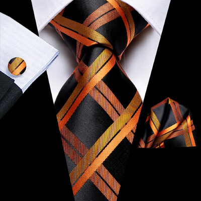 Módne pánske elegantné kravaty s bodkami 8,5 cm, kravaty, vreckovky, manžetové gombíky, sada svadobných doplnkov, darček pre mužov Gravats