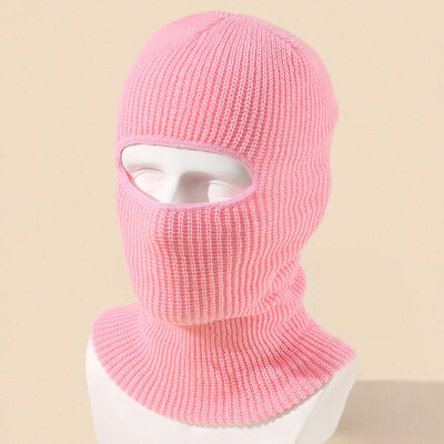 Vintage unisex viena cauruma balaclava beanie rudens ziema āra vienkrāsains vīriešu sieviešu brauciens slēpošanas maska vāciņi konfektes krāsas siltas