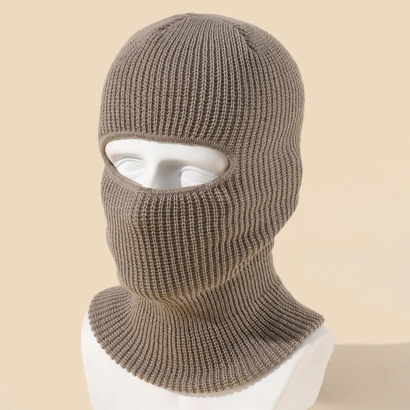 Vintage unisex viena cauruma balaclava beanie rudens ziema āra vienkrāsains vīriešu sieviešu brauciens slēpošanas maska vāciņi konfektes krāsas siltas