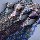 Νέες ανδρικές γραβάτες 8 εκατοστών Πολυτελής γραβάτα Kravaty Corbatas De Hombres Γραβάτα με στάμπα διακοσμητικό σχέδιο Cravat