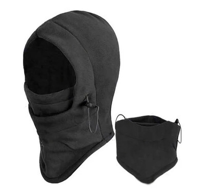 Muži Ženy Tvárová maska Termo flísová kukla s kapucňou Swat Wind Stopper Zimná čiapka Outdoor Oblečenie Doplnky