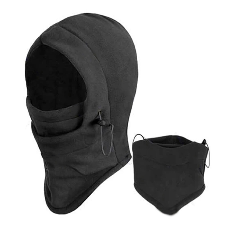 Muži Ženy Tvárová maska Termo flísová kukla s kapucňou Swat Wind Stopper Zimná čiapka Outdoor Oblečenie Doplnky