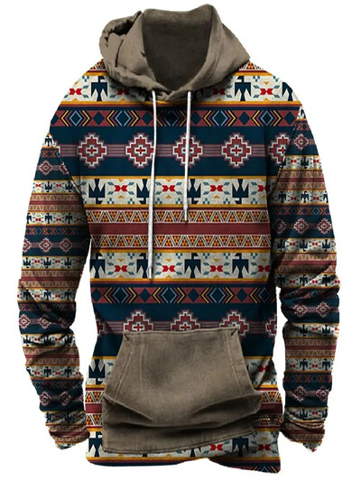 Vintage Hoodies Ikdienas sporta Vintage Lielizmēra brīvi Puloveri Topi Ziemas Streetwear Hoodies ar garām piedurknēm ar kapuci vīriešu džemperi