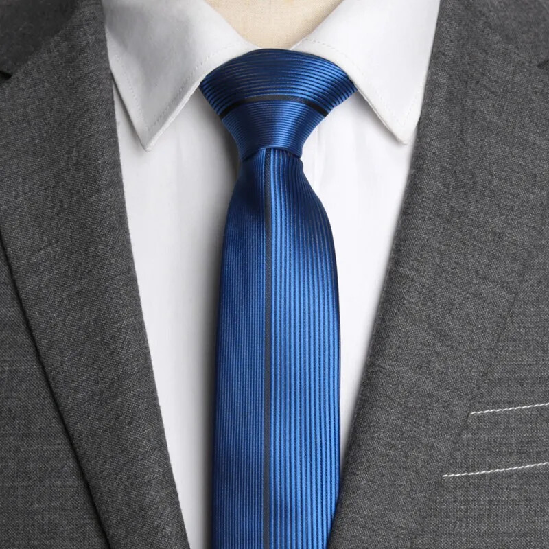 Vīriešu kaklasaites Svītras Luksusa kaklasaite Modes Žakarda Austi Izdilis Melns Zils Paisley Kaklasaite Banketu viesību krekls Dāvanu Aksesuāri