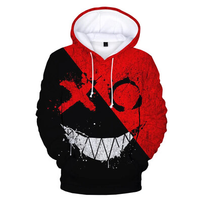 Fashion Devil Smiley Face 3D Print Hoodie Hanorace oversize Bărbați Femei Casual mânecă lungă Streetwear Pulover Haine unisex