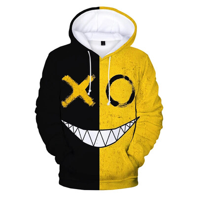 Fashion Devil Smiley Face 3D Print Hoodie Hanorace oversize Bărbați Femei Casual mânecă lungă Streetwear Pulover Haine unisex