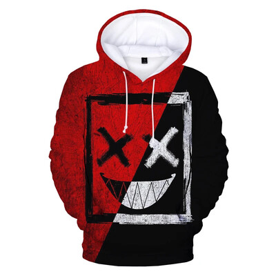 Fashion Devil Smiley Face 3D Print Hoodie Hanorace oversize Bărbați Femei Casual mânecă lungă Streetwear Pulover Haine unisex