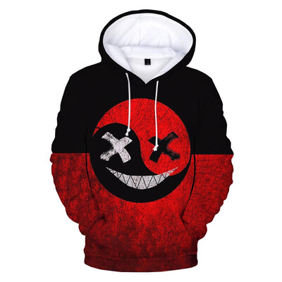 Fashion Devil Smiley Face 3D Print Hoodie Hanorace oversize Bărbați Femei Casual mânecă lungă Streetwear Pulover Haine unisex