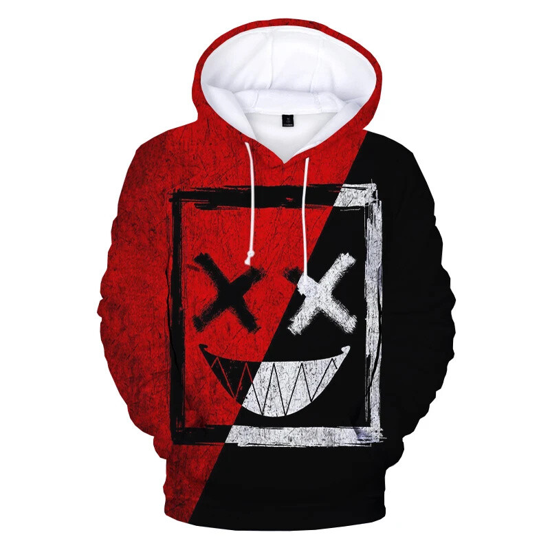 Fashion Devil Smiley Face 3D Print Hoodie Hanorace oversize Bărbați Femei Casual mânecă lungă Streetwear Pulover Haine unisex